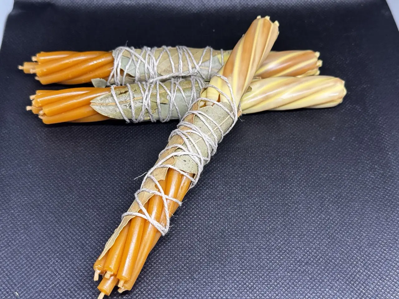 🧡🕯️ Свічка на успіх з лавровим листом